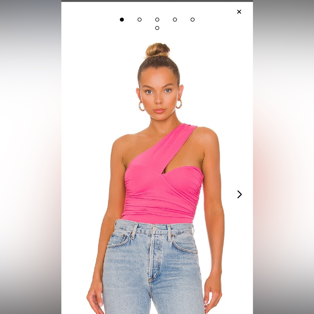 NWT Lovers and Friends Liv Bodysuit Hot Pink - Picture 5 of 9